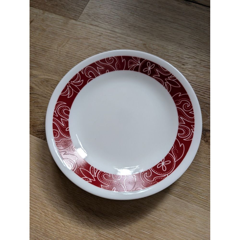 (2) Corelle Vitrelle "BANDHANI"  Bread Plate 6-3/4"‎